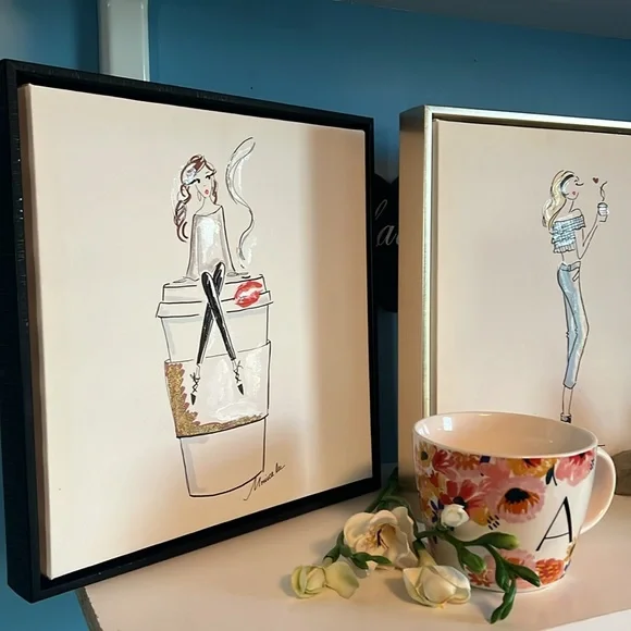 Monica Lee girl loves coffee wall art. - Picture 4 of 4